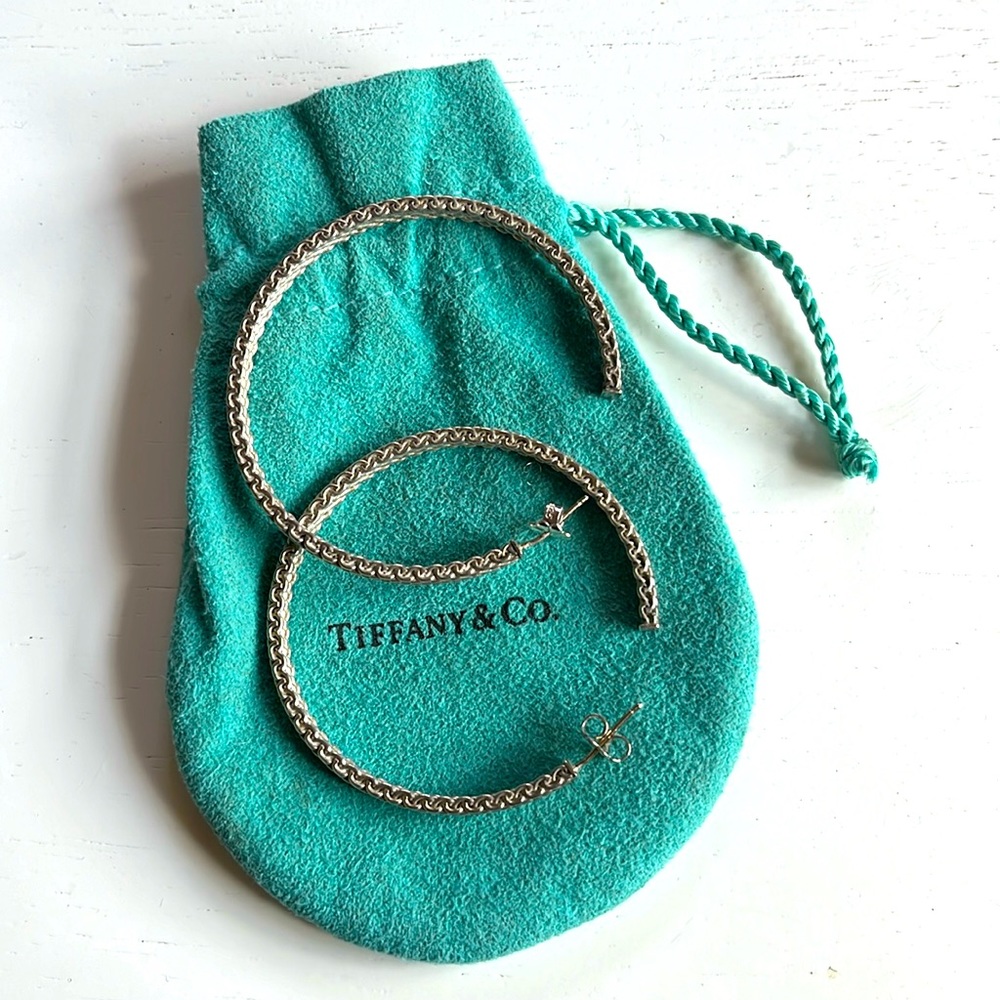Vintage Tiffany & Co Somerset Mesh Hoops
